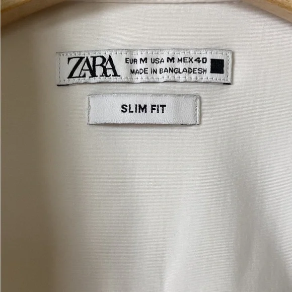 Zara Slim Fit Shirt Medium Sz Men’s - Picture 1 of 4